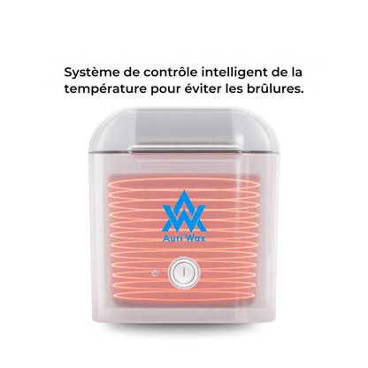 Image montrant le système de chauffe intelligent du chauffe-cire pour éviter les brûlures 