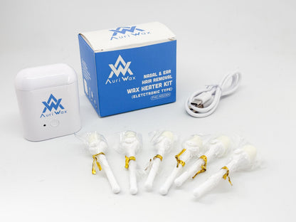 kit complet chauffe-cire avec 6 sticks de cire